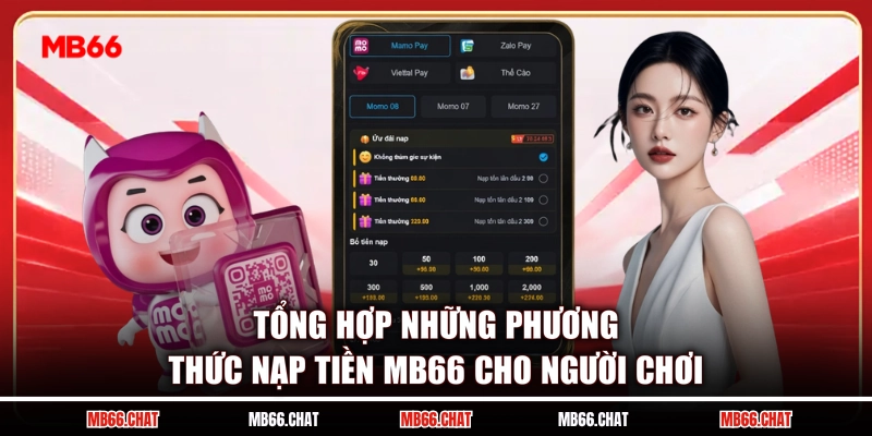 Tổng hợp những phương thức nạp tiền MB66 cho người chơi